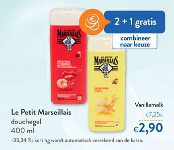 Promoties Le petit marseillais vanillemelk - Le Petit Marseillais - Geldig van 20/05/2020 tot 02/06/2020 bij OKay