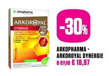 Promoties Arkopharma - arkoroyal dynergie - Arkopharma - Geldig van 25/05/2020 tot 27/09/2020 bij Medi-Market