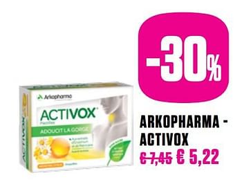 Promoties Arkopharma - activox - Arkopharma - Geldig van 25/05/2020 tot 27/09/2020 bij Medi-Market