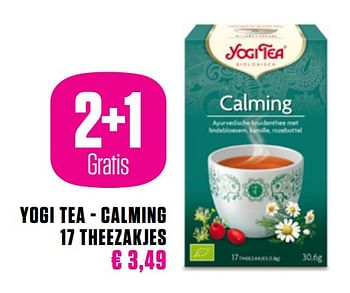 Promoties Yogi tea - calming 17 theezakjes - Yogi Tea - Geldig van 25/05/2020 tot 27/09/2020 bij Medi-Market