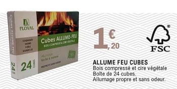 Promotions Allume feu cubes - Produit Maison - E.Leclerc - Valide de 24/04/2020 à 06/06/2020 chez E.Leclerc