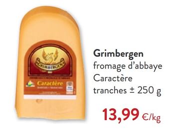 Promotions Grimbergen fromage d`abbaye caractère tranches - Grimbergen - Valide de 20/05/2020 à 02/06/2020 chez OKay