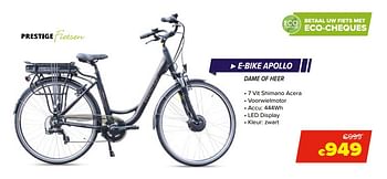 Promoties Prestige e-bike apollo - Prestige - Geldig van 22/05/2020 tot 14/06/2020 bij Euro Shop