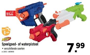 Promotions Speelgoed- of waterpistool - Nerf - Valide de 25/05/2020 à 30/05/2020 chez Lidl