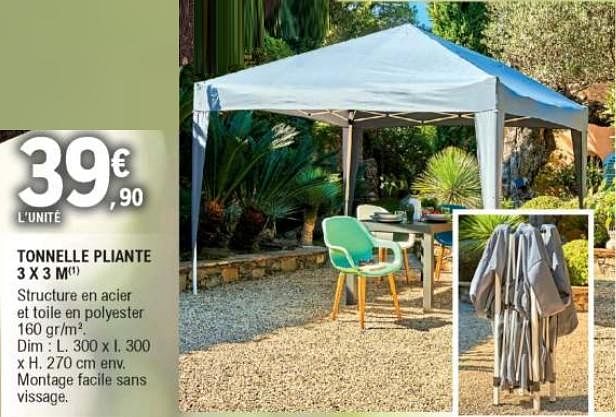 Produit Maison - E.Leclerc Tonnelle Pliante - En Promotion Chez E.Leclerc