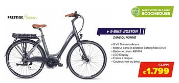 Promotions Prestige e-bike boston - Prestige - Valide de 22/05/2020 à 14/06/2020 chez Euro Shop