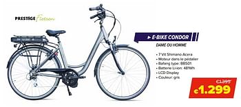 Promotions Prestige e-bike condor - Prestige - Valide de 22/05/2020 à 14/06/2020 chez Euro Shop