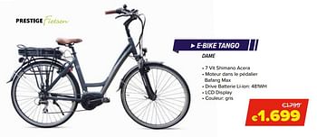 Promotions Prestige e-bike tango - Prestige - Valide de 22/05/2020 à 14/06/2020 chez Euro Shop