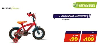 Promotions Velo enfant machinery - Prestige - Valide de 22/05/2020 à 14/06/2020 chez Euro Shop