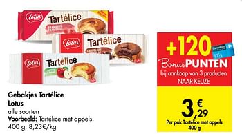 Promotions Tartélice met appels - Lotus Bakeries - Valide de 20/05/2020 à 01/06/2020 chez Carrefour