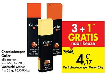 Promoties Chocoladerepen galler manon - Galler - Geldig van 20/05/2020 tot 01/06/2020 bij Carrefour