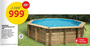 Promoties Zwembad sunwater all in one - Huismerk - Brico - Geldig van 20/05/2020 tot 01/06/2020 bij Brico