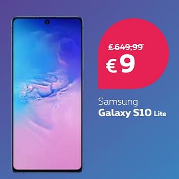 Promotions Samsung galaxy s10 lite - Samsung - Valide de 18/05/2020 à 01/06/2020 chez Proximus