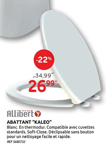 Promotions Abattant kaleo - Allibert - Valide de 20/05/2020 à 01/06/2020 chez Brico