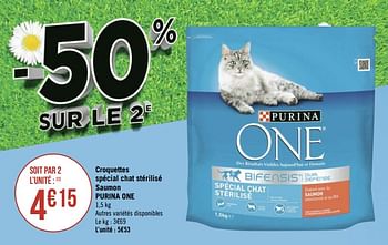 Promotion Geant Casino Croquettes Special Chat Sterilise Saumon Purina One Purina Animaux Accessoires Valide Jusqua 4 Promobutler