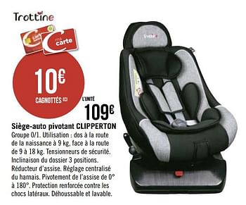 Promotion Geant Casino Siege Auto Pivotant Clipperton Trottine Bebe Grossesse Valide Jusqua 4 Promobutler