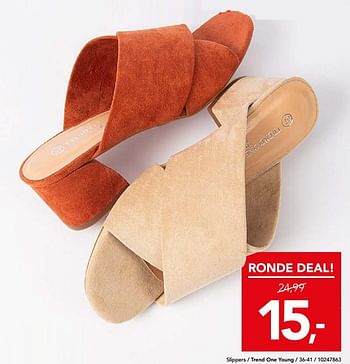 Promotions Slippers trend one young - Trend One Young - Valide de 22/05/2020 à 14/06/2020 chez Bristol