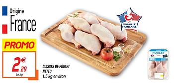 Promoties Cuisses de poulet netto - Huismerk - Netto - Geldig van 19/05/2020 tot 31/05/2020 bij Netto