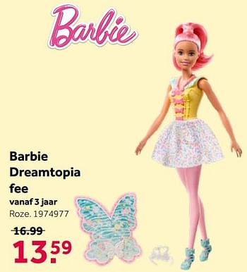 Promoties Barbie dreamtopia fee - Mattel - Geldig van 16/05/2020 tot 31/05/2020 bij Intertoys