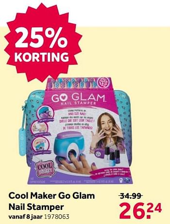 Promoties Cool maker go glam nail stamper - Spin Master - Geldig van 16/05/2020 tot 31/05/2020 bij Intertoys