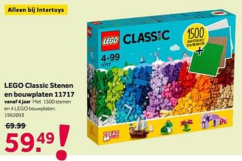 Promoties Lego classic stenen en bouwplaten 11717 - Lego - Geldig van 16/05/2020 tot 31/05/2020 bij Intertoys