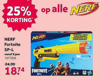 Promoties Nerf fortnite sp-l - Hasbro - Geldig van 16/05/2020 tot 31/05/2020 bij Intertoys