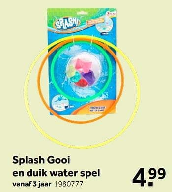 Promoties Splash gooi en duik water spel - Splash - Geldig van 16/05/2020 tot 31/05/2020 bij Intertoys