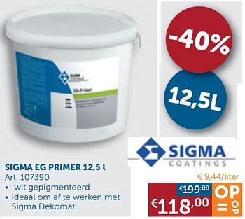 Promoties Sigma eg primer - Sigma - Geldig van 26/05/2020 tot 22/06/2020 bij Zelfbouwmarkt