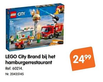 Promoties Lego city brand bij het hamburgerrestaurant - Lego - Geldig van 20/05/2020 tot 31/05/2020 bij Fun