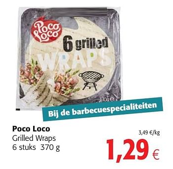 Promoties Poco loco grilled wraps - Poco Loco - Geldig van 20/05/2020 tot 02/06/2020 bij Colruyt
