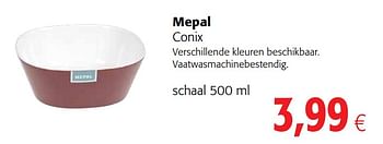 Promoties Mepal conix schaal - Mepal - Geldig van 20/05/2020 tot 02/06/2020 bij Colruyt