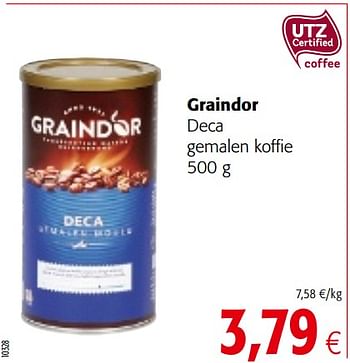 Promoties Graindor deca gemalen koffie - Graindor - Geldig van 20/05/2020 tot 02/06/2020 bij Colruyt