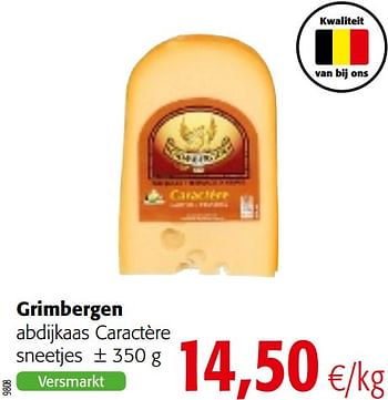 Promoties Grimbergen abdijkaas caractère - Grimbergen - Geldig van 20/05/2020 tot 02/06/2020 bij Colruyt