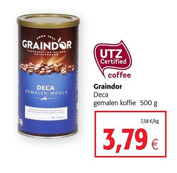 Promotions Graindor deca gemalen koffie - Graindor - Valide de 20/05/2020 à 02/06/2020 chez Colruyt