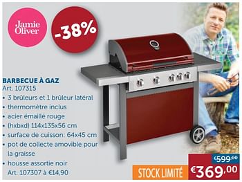 Promotions Barbecue à gaz - Jamie Oliver - Valide de 26/05/2020 à 22/06/2020 chez Zelfbouwmarkt