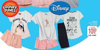 Promotions Pyjama - Disney - Valide de 25/05/2020 à 08/06/2020 chez Cora
