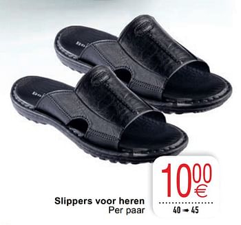 Promotions Slippers voor heren - Produit maison - Cora - Valide de 25/05/2020 à 08/06/2020 chez Cora