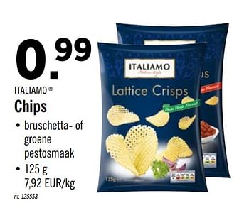 Promoties Chips - Italiamo - Geldig van 02/06/2020 tot 06/06/2020 bij Lidl