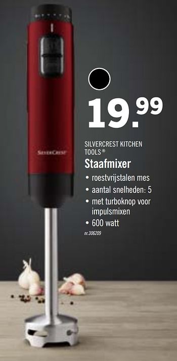 Promoties Silvercrest kitchen tools staafmixer - SilverCrest - Geldig van 02/06/2020 tot 06/06/2020 bij Lidl