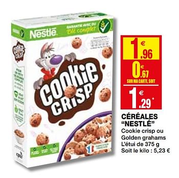 Promotions Céréales nestlé - Nestlé - Valide de 20/05/2020 à 31/05/2020 chez Coccinelle