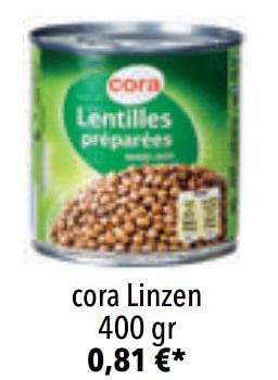 Promotions Cora linzen - Produit maison - Cora - Valide de 25/05/2020 à 31/07/2020 chez Cora