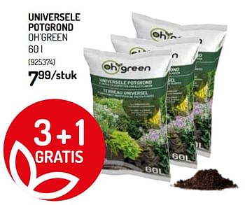 Promoties Universele potgrond oh`green - Huismerk - Oh'Green - Geldig van 20/05/2020 tot 31/05/2020 bij Oh'Green