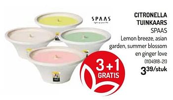 Promoties Citronella tuinkaars spaas - Huismerk - Oh'Green - Geldig van 20/05/2020 tot 31/05/2020 bij Oh'Green