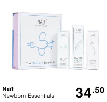 Promoties Naïf newborn essentials - Naif - Geldig van 24/05/2020 tot 30/05/2020 bij Baby & Tiener Megastore