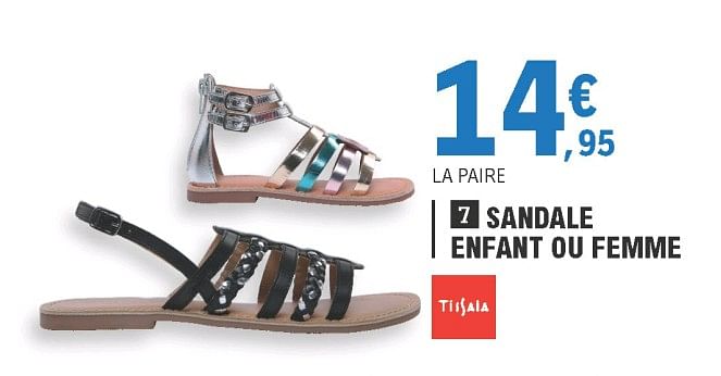 Sandale discount leclerc femme