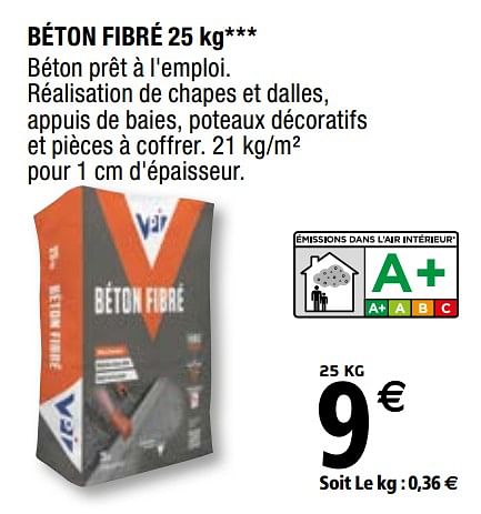 Fibre pour beton outlet brico depot