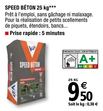 Beton rapide brico top depot