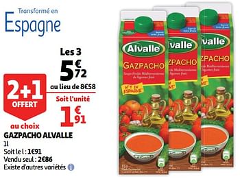 Promotions Gazpacho alvalle - Alvalle - Valide de 26/05/2020 à 02/06/2020 chez Auchan Ronq