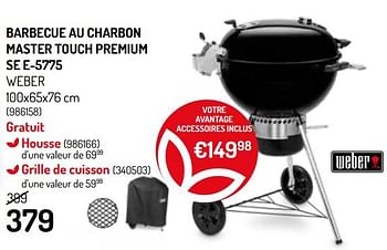 Promotions Barbecue au charbon master touch premium se e-5775 weber - Weber - Valide de 20/05/2020 à 31/05/2020 chez Oh'Green