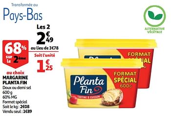 Promotions Margarine planta fin - Planta - Valide de 26/05/2020 à 02/06/2020 chez Auchan Ronq